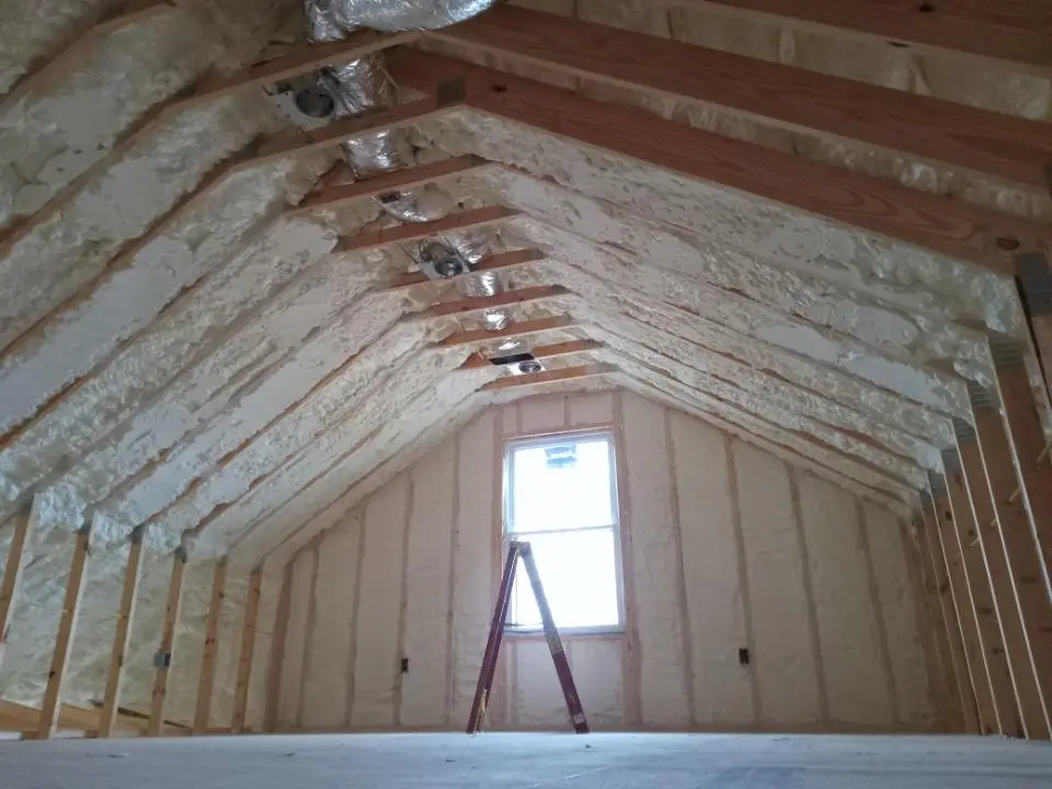 Spray foam roofing application for Crawl Space Insulation project in Fernley